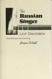 book cover of The Russian singer by Leif Davidsen