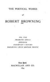 book cover of The poetical works of Robert Browning by Robert Browning