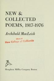 book cover of New and Collected Poems by Archibald MacLeish