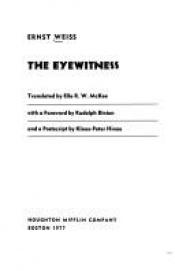 book cover of The eyewitness by Ernst Weiss