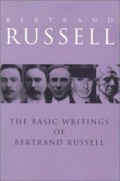 book cover of The Basic Writings of Bertrand Russell, 1903-1959 by Bertrand Russell