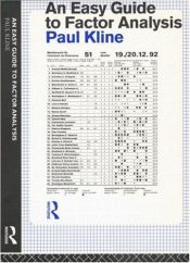 book cover of An Easy Guide to Factor Analysis by Paul Kline
