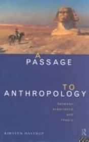book cover of A passage to anthropology by Kirsten Hastrup