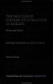 book cover of The Routledge history of literature in English by Ronald Carter
