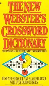 book cover of The New Webster's Crossword Dictionary by Donald O. Bolander
