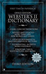 book cover of Webster's II Dictionary (General Edition) by Houghton Mifflin Company