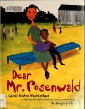 book cover of Dear Mr. Rosenwald by Carole Boston Weatherford