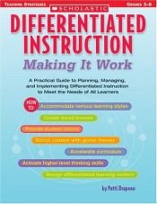 book cover of Making It Work (Differentiation Instruction) by Patti Drapeau