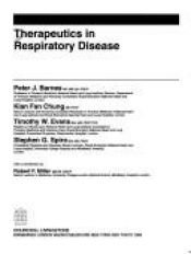 book cover of Therapeutics in respiratory disease by P.J. Barnes
