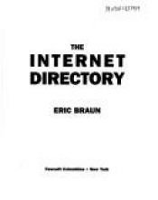 book cover of The Internet Directory by Éric Braün