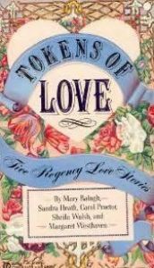 book cover of Tokens of Love (5 stories by: Mary Balogh, Sandra Heath, Carol Proctor, Sheila Walsh, Margaret Westhaven by Mary Balogh
