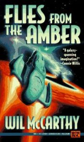 book cover of Flies from the Amber by Wil McCarthy