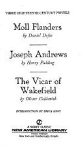 book cover of Three 18th-Century Novels: Moll Flanders; Joseph Andrews; The Vicar of Wakefield by דניאל דפו