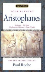 book cover of Four Plays by Aristophanes: Lysistrata by Aristofāns