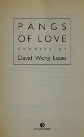 book cover of Pangs of love by David Wong Louie