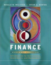 book cover of Finance : introduction to institutions, investments and management by Ronald W. Melicher
