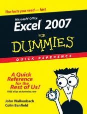 book cover of Excel 2007 For Dummies Quick Reference by John Walkenbach