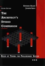 book cover of The architect's studio companion : technical guidelines for preliminary design by Edward Allen