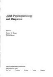 book cover of Adult Psychopathologyy and Diagnosis by Samuel M. Turner
