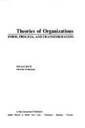 book cover of Theories of Organizations by Jerald Hage