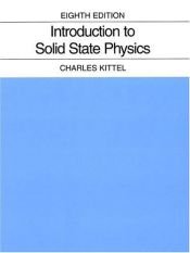 book cover of Introduction to solid state physics by Чарльз Киттель
