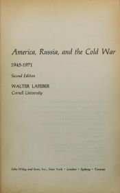 book cover of America, Russia and the Cold War, 1945-71 (America in Crisis) by Лафибер, Уолтер Фредерик