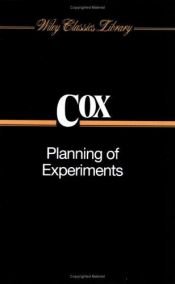 book cover of Planning of Experiments (Probability & Statistics Series) by D. R. Cox