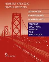 book cover of Student solutions manual and study guide for Advanced engineering mathematics : ninth edition by Erwin Kreyszig