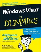 book cover of Windows Vista For Dummies by Andy Rathbone