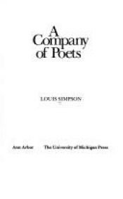 book cover of A Company of Poets (Poets on Poetry) by Louis Simpson