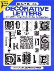 book cover of Ready-to-Use Decorative Letters (Dover Clip-Art Series) by Carol Belanger Grafton