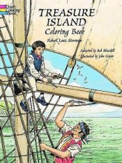book cover of Treasure Island Coloring Book by Robert Louis Stevenson