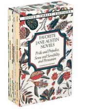 book cover of Favorite Jane Austen Novels : Pride and Prejudice, Sense and Sensibility and Persuasion (Complete and Unabridged) by Jane Austen