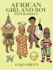 book cover of African Girl and Boy Paper Dolls by Yuko Green