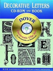 book cover of Decorative letters CD-ROM and book (Dover electronic clip art series) by Dover