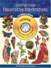 book cover of 500 Full-Color Decorative Illustrations CD-ROM and Book by Dover