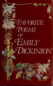 book cover of Favorite Poems of Emily Dickinson by Emily Dickinson