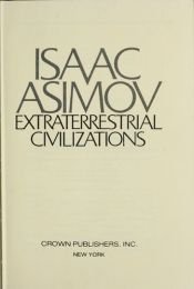 book cover of Extraterrestrial Civilizations by Айзек Азімов