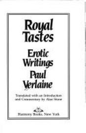 book cover of Royal Tastes by Paul Verlaine