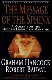 book cover of The Message of the Sphinx by Graham Hancock|Robert Bauval