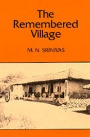 book cover of The remembered village by M. N. Srinivas