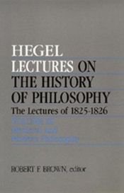 book cover of Lectures on the History of Philosophy, vol. III by Georg W. Hegel
