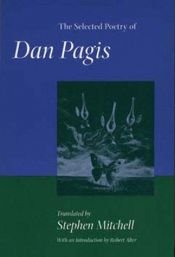 book cover of The Selected Poetry of Dan Pagis by D Pagis