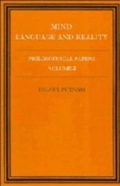 book cover of Philosophical Papers (Vol 2) by Hilary Putnam