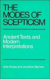 book cover of The modes of scepticism by Julia Annas