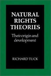 book cover of Natural Rights Theories by Richard Tuck