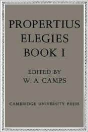 book cover of Elegies : book I by Propertius