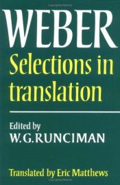 book cover of Max Weber, selections in translation by Max Weber