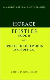 book cover of Epistle II and Ars Poetica (Cambridge Greek and Latin Classics) by Quinto Orazio Flacco