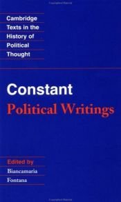book cover of Political Writings by Benjamin Constant